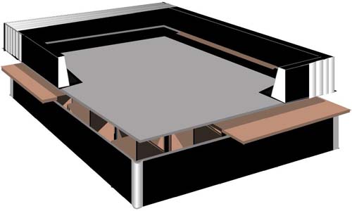 schaumrahmen wasserbett