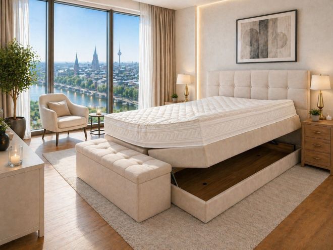 Boxspringbett 240x220 mit Bettkasten Oxford