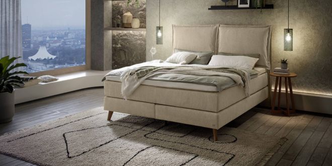 Boxspringbett 160x200 H3 Boxspringbett Ricarda