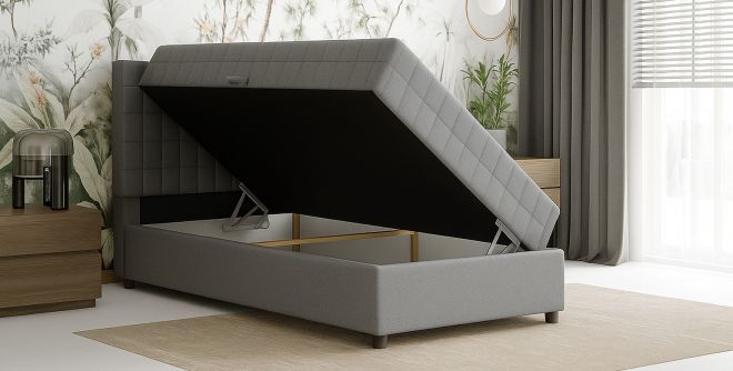 Boxspringbett 120x200 mit Bettkasten Oliva H5